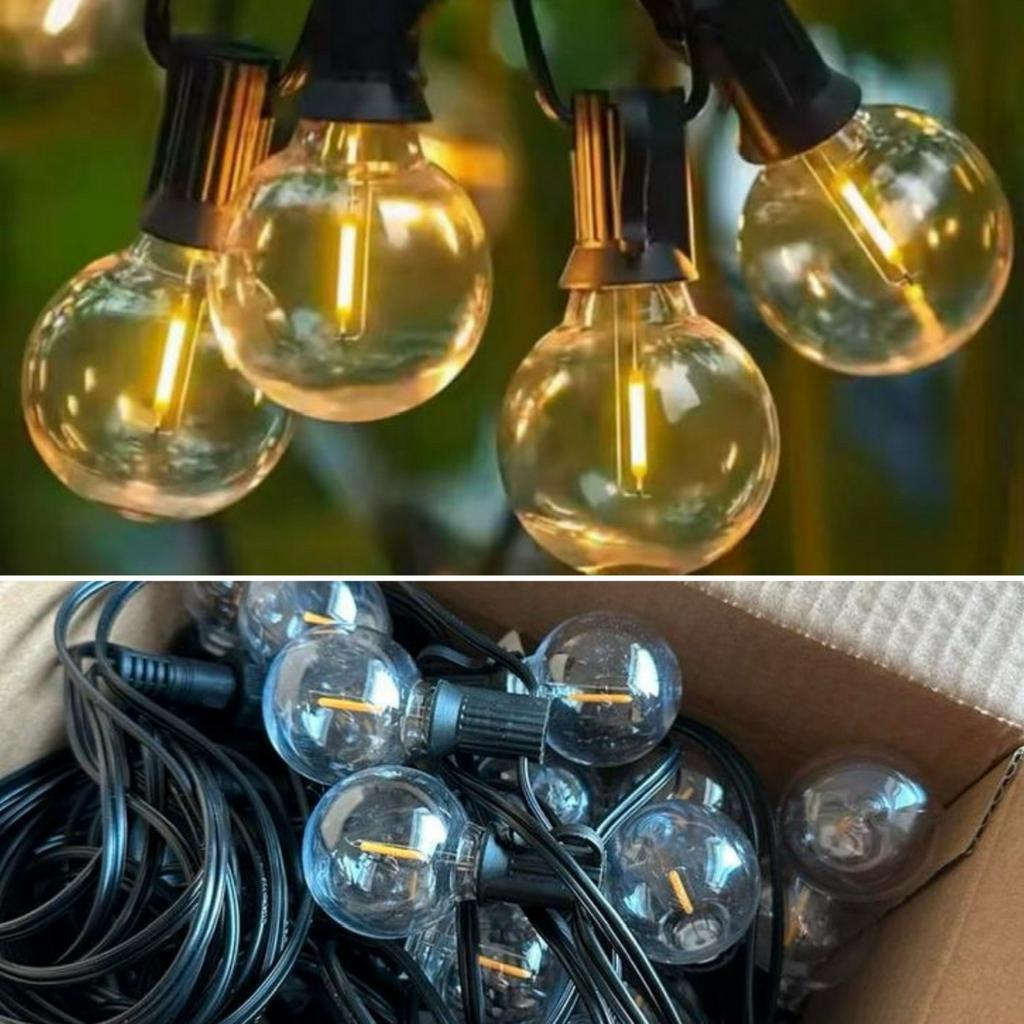 Nieuw !! Lichtsnoer voor buiten 15 meter, Tuin en Terras, Buitenverlichting, Ophalen of Verzenden, Nieuw, Netvoeding, Minder dan 50 watt