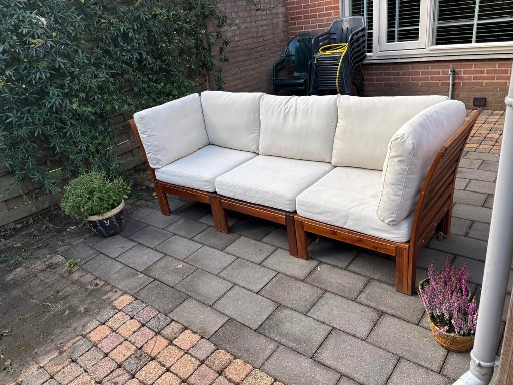 Ikea Applaro loungebank/ tuinbank+ kussens, goede conditie!, Ophalen, Gebruikt