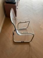 4x TOBIAS Eetkamerstoel, transparant/verchroomd, Ophalen, Gebruikt
