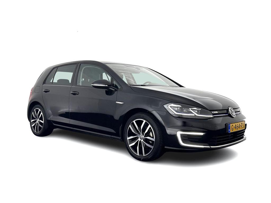Volkswagen e-Golf (INCL-BTW) *HEATPUMP | LEATHER | ADAPTIVE-, Auto's, Volkswagen, 136 pk, Gebruikt, Zwart, 35 kWh