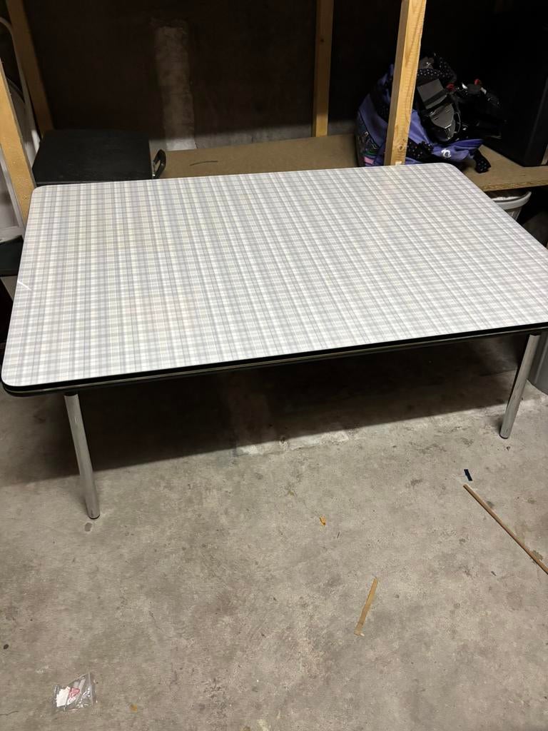Tafel tafels formica retro vintage jaren 60 70 keukentafel, Ophalen, Gebruikt, 50 tot 100 cm, Minder dan 50 cm