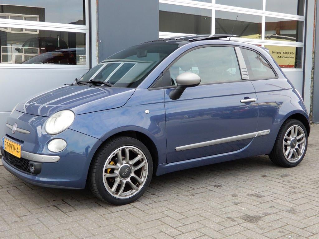 Fiat 500 1.2 By Diesel Automaat/Panoramadak/Clima, Euro 5, Gebruikt, Leder en Stof, Origineel Nederlands
