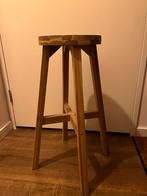 IKEA Skogsta barkruk, acacia, 48x70 cm, Ophalen, Met voetsteun, 60 tot 90 cm, Zo goed als nieuw