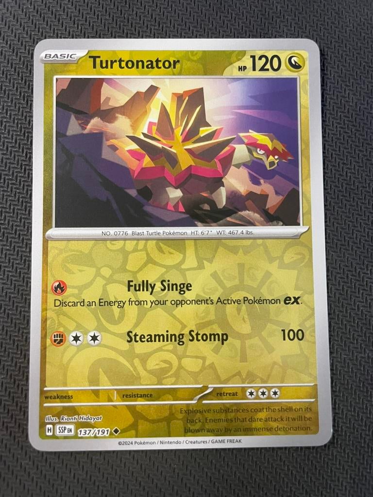 Turtonator 137/191 Reverse Holo Surging Sparks Packfresh, Verzenden, Zo goed als nieuw