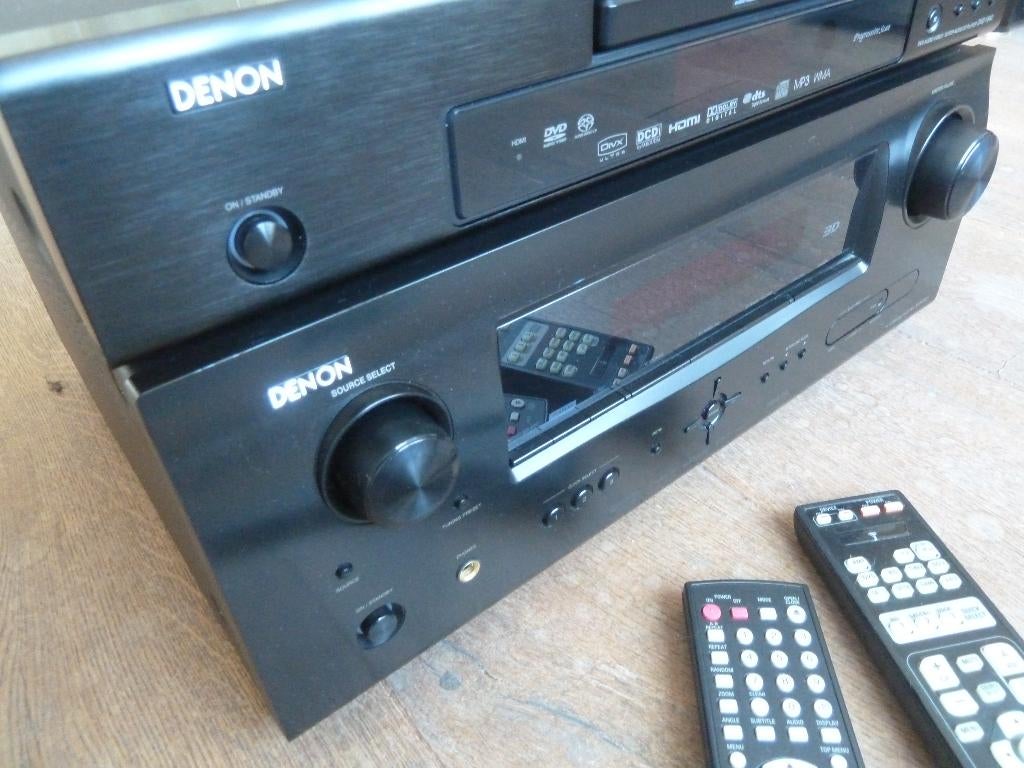 Topklasse Receiver DENON + SUPERAUDIO CD/DVD/MP3-Speler, Ophalen of Verzenden, Zo goed als nieuw, 60 tot 120 watt, Denon