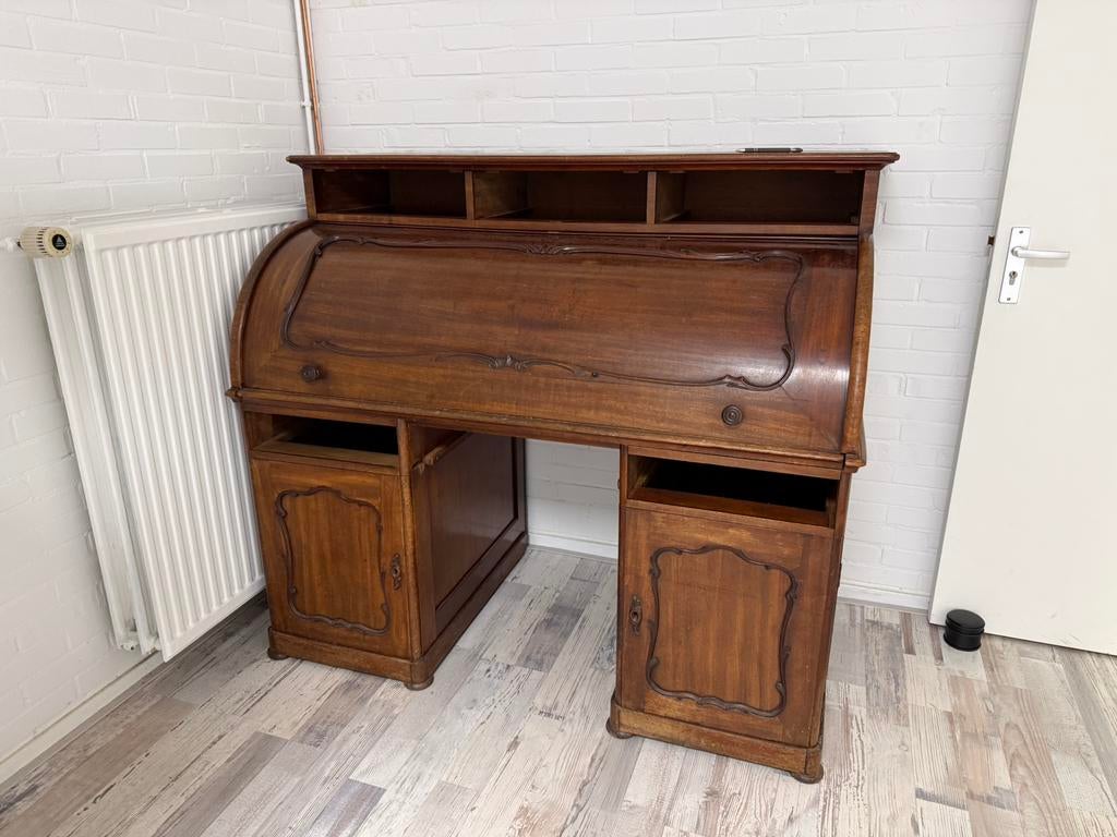 Antiek bureau / sercretaris in mahonie hout, Antiek en Kunst, Antiek | Meubels | Kasten, Ophalen