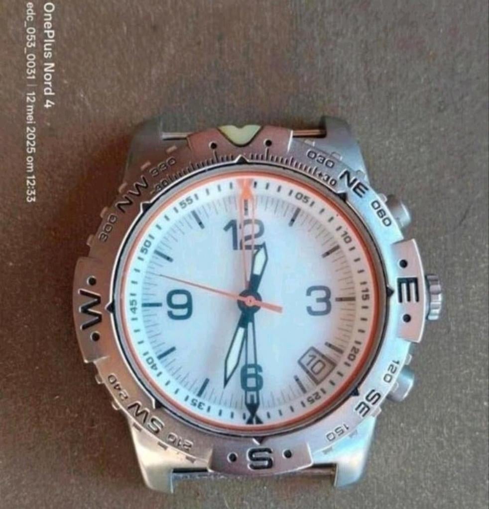 Maratac AQC (ANALOG QUARTZ COMPASS) horloge., Overige merken, Gebruikt, Staal, Polshorloge