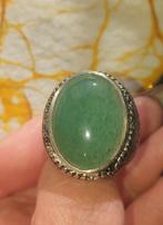 Ring maat 19 batu akik Aventurine Indonesië, 19 tot 20, Nieuw, Ophalen of Verzenden, Dame of Heer