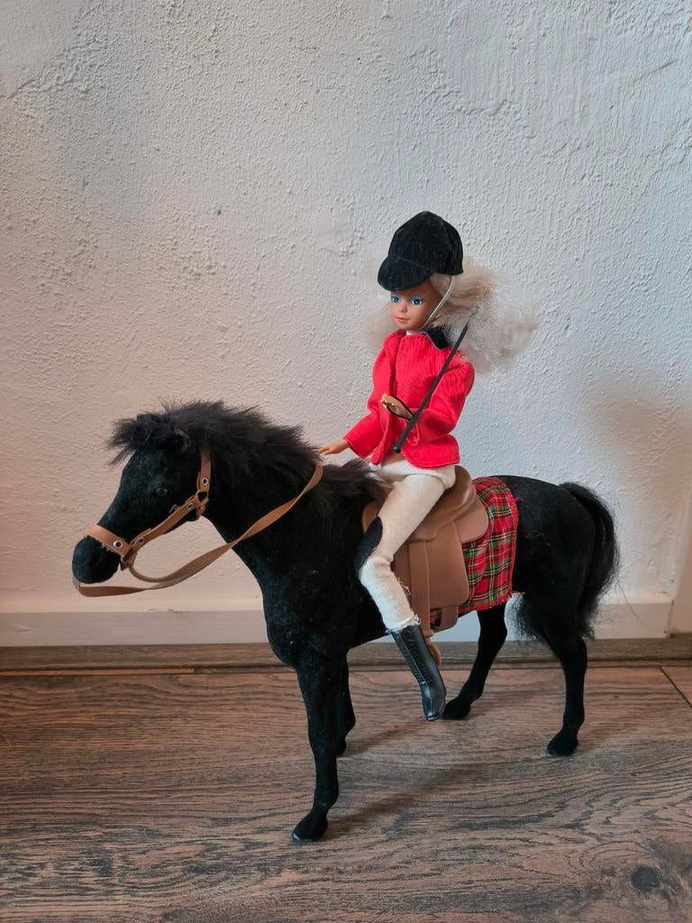 Vintage Steffi Love 'Olympia' horse riding, Ophalen of Verzenden, Barbie