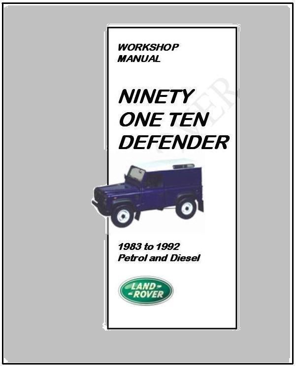 Landrover 90-110-130- Defender up to 1992 Workshop Manual, Auto diversen, Handleidingen en Instructieboekjes, Verzenden