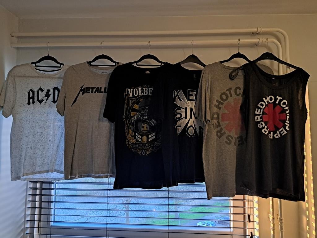 Band shirts gedragen, Ophalen of Verzenden, Gedragen, Maat 56/58 (XL), Zwart