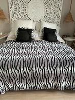 Super zacht plaid met zebraprint - 260x185 cm, Huis en Inrichting, Ophalen of Verzenden, Zo goed als nieuw