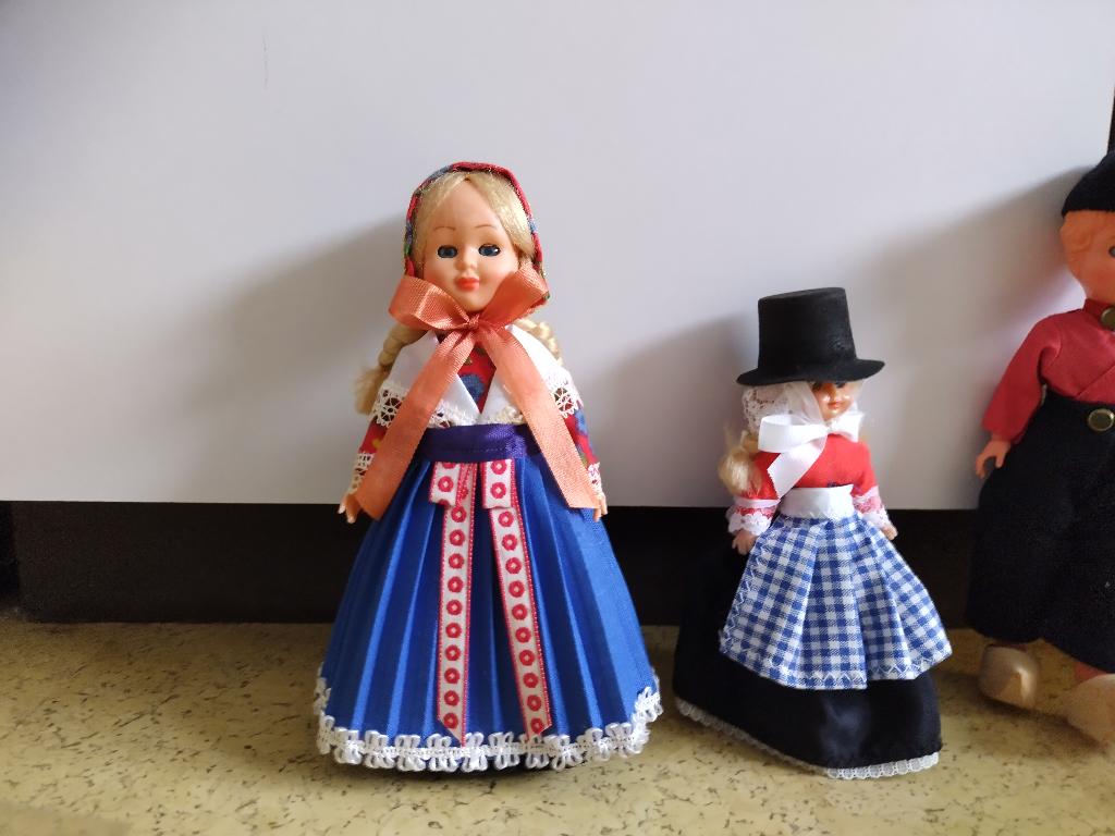 2 klederdrachtpoppen Denemarken, Verzamelen, Ophalen of Verzenden, Zo goed als nieuw, Pop