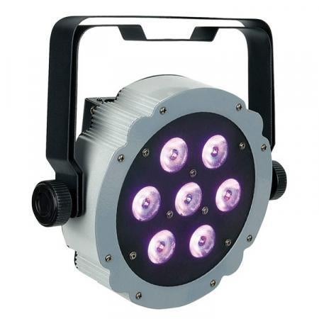 4x Showtec Compact Par 7 Tri LED Spots - Nieuw in doos, Ophalen, Nieuw, Licht, Kleur
