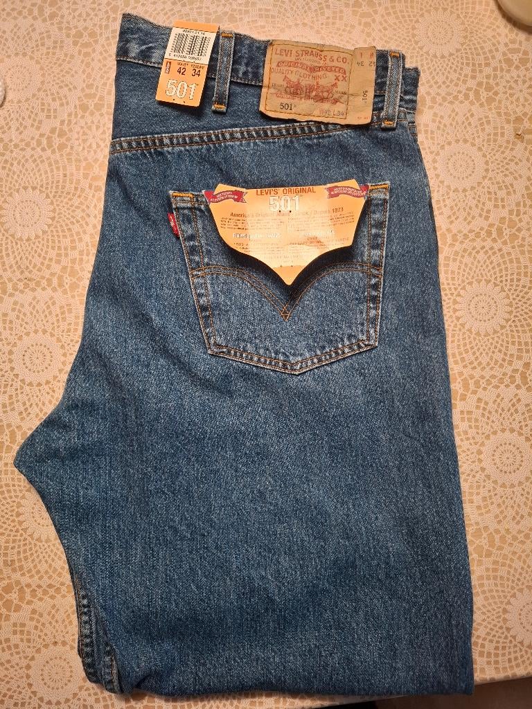 👖 Levi’s 501 (nieuw) 👖, Blauw, Nieuw, W32 (confectie 46) of kleiner, Ophalen of Verzenden