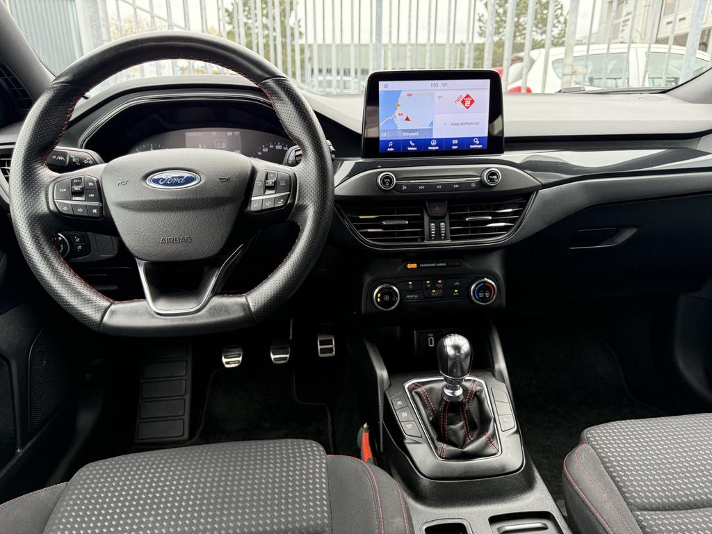 Ford FOCUS Wagon 1.0 EcoBoost ST Line Business Navigatie Com, Stof, Gebruikt, Met garantie (alle), 1283 kg