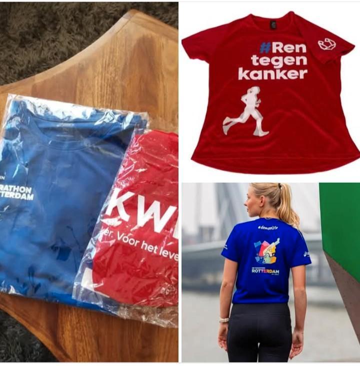 Marathon Rotterdam 2026 & KWF Roparun shirts XL/2XL, Kleding | Dames, Sportkleding, Nieuw, Hardlopen of Fietsen, Maat 46/48 (XL) of groter