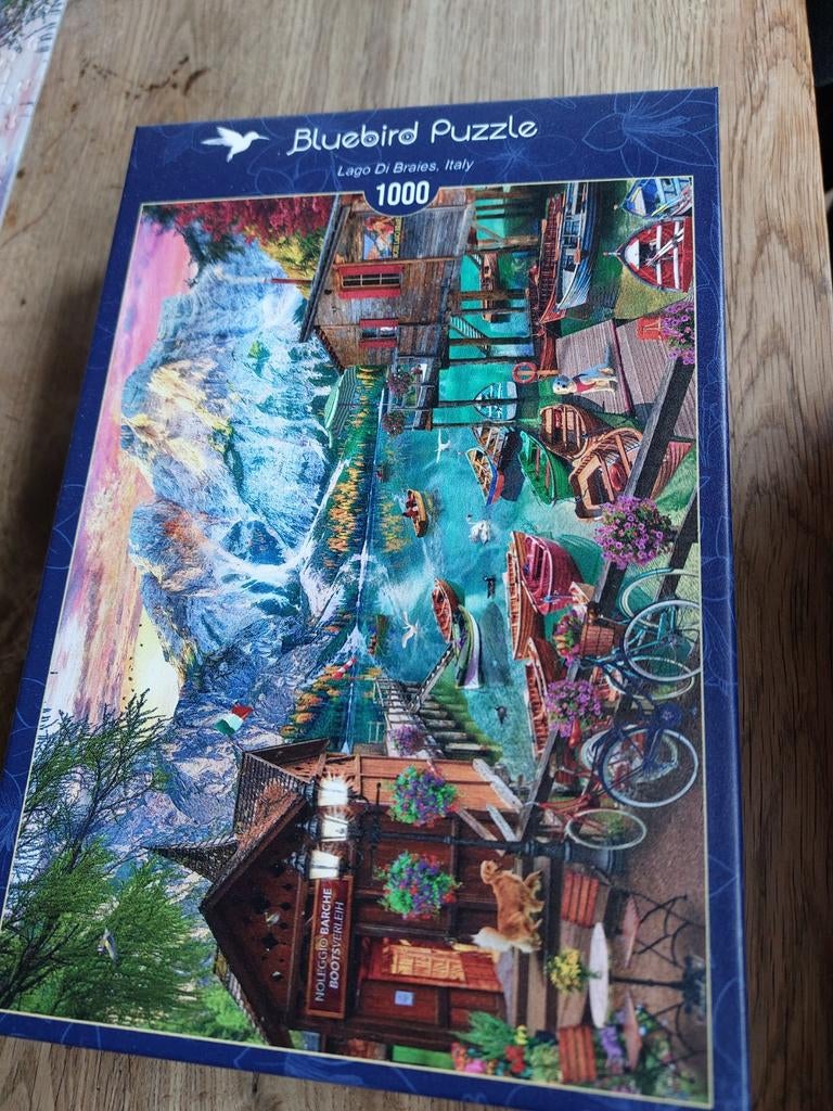 Mooie blue bird legpuzzel. 1000 stukjes, Ophalen of Verzenden, 500 t/m 1500 stukjes, Zo goed als nieuw
