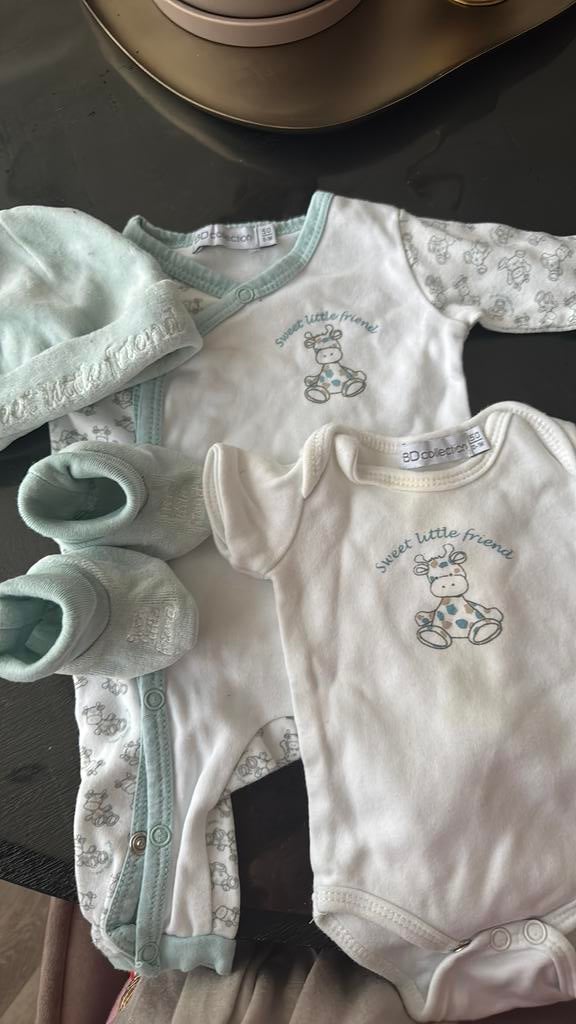 Baby Geboortjesetje maat 50, Kinderen en Baby's, Babykleding | Maat 50, Ophalen of Verzenden, Gebruikt, Jongetje of Meisje, Pakje