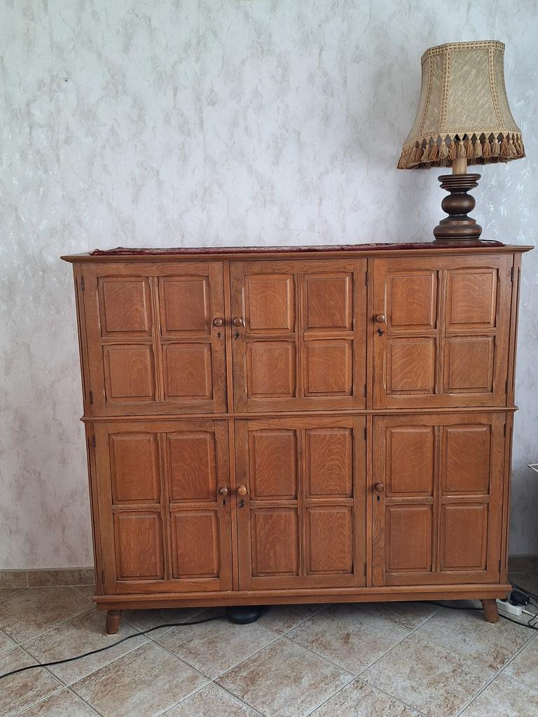 Vintage kast met 12 opbergvakken, Ophalen