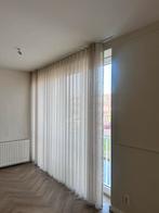 Linnen wave plooi gordijnen greige, Ophalen of Verzenden, Zo goed als nieuw, Grijs, 200 cm of meer