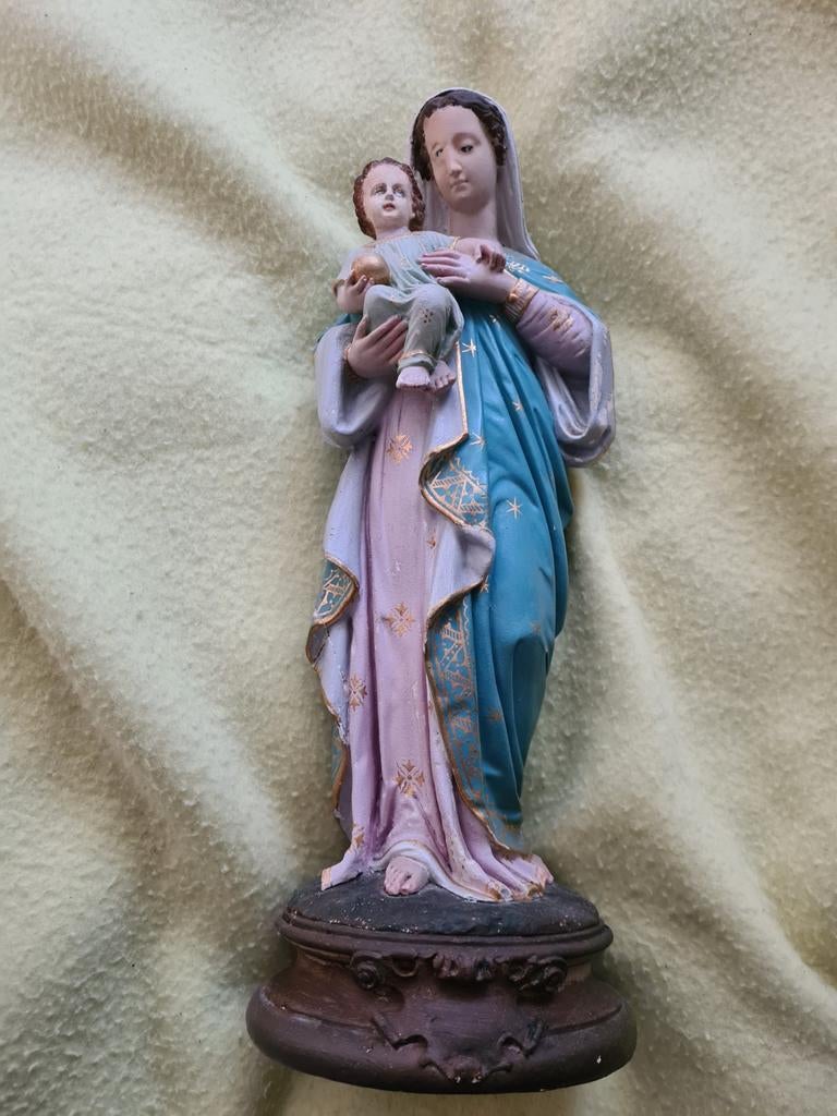 Beeld Maria met kind, Antiek en Kunst, Antiek | Religie, Ophalen of Verzenden