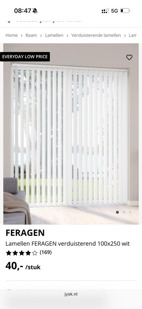 Lamellen, Ophalen of Verzenden, Zo goed als nieuw