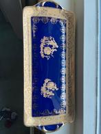 22 karaat goud en goede kwaliteit porselein de Limoges. Oud, Blauw, Aardewerk of Porselein, Ophalen of Verzenden, Zo goed als nieuw