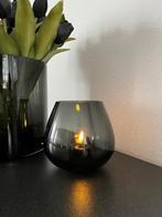 Vaas/Windlicht Smoke Grey Lune Nieuw!, Huis en Inrichting, Overige materialen, Overige kleuren, Nieuw, Ophalen of Verzenden