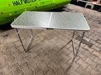 Zgan ! Camping tafel 60x120 inklapbaar als koffer, Ophalen, Zo goed als nieuw, Campingtafel