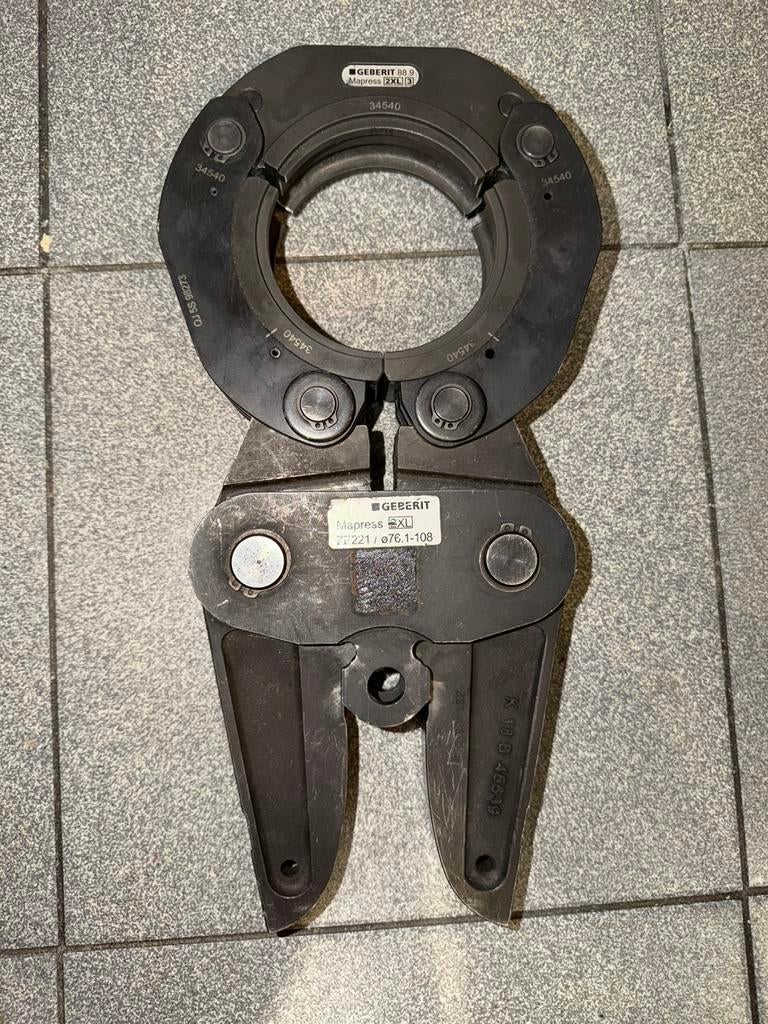 Persbek moederbek zb221 persketting 88.9 geberit mapress, Ophalen, Gebruikt