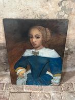 Portret olieverf meisje, Ophalen