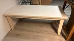 Salontafel whitewash hout 120x60 cm, Huis en Inrichting, Tafels | Eettafels, Ophalen, 100 tot 150 cm, 50 tot 100 cm, Zo goed als nieuw