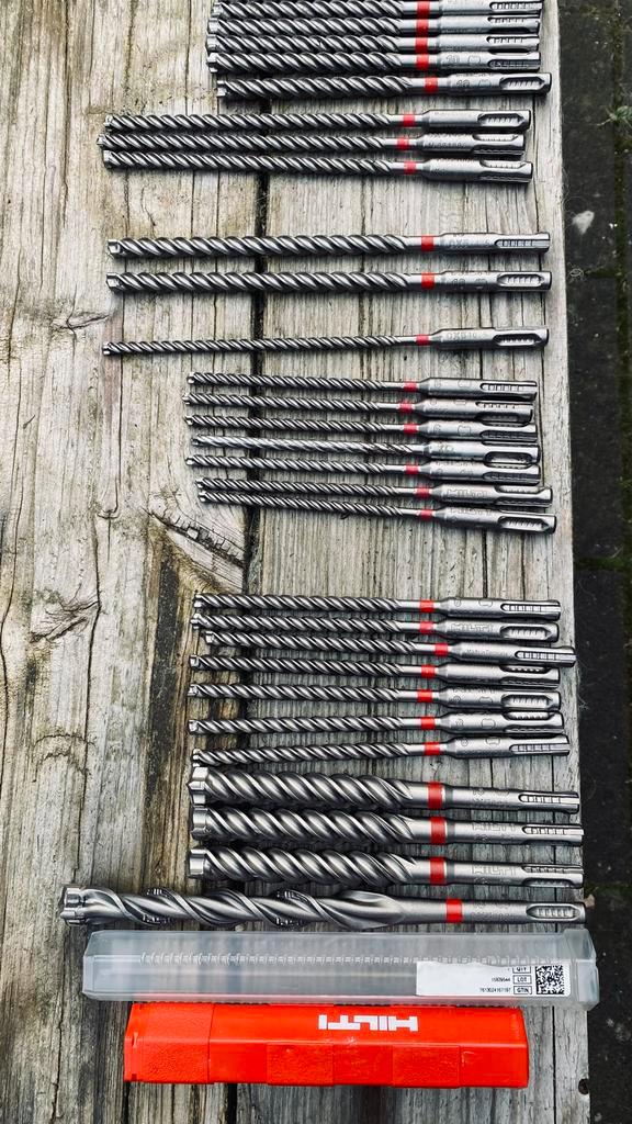 Nieuwe Hilti SDS Plus betonboren set (29 stuks), Doe-het-zelf en Verbouw, Gereedschap | Boormachines, Nieuw, Overige typen, Ophalen of Verzenden