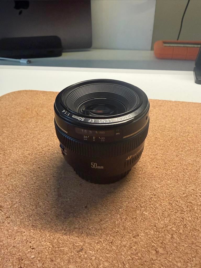 Canon EF 50mm 1.4 USM lens, Ophalen of Verzenden, Gebruikt, Standaardlens