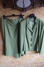 Rok en blazer groen van kleur, Kleding | Dames, Ophalen of Verzenden, Zo goed als nieuw, Maat 46/48 (XL) of groter