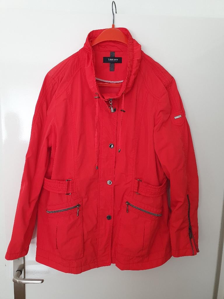 Leuk rood zomer jack maat 44 merk Taifun, Kleding | Dames, Jassen | Zomer, Verzenden, Maat 42/44 (L), Taifun, Gedragen