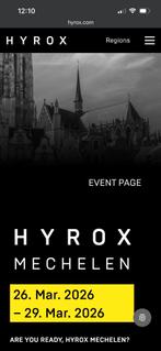 Hyrox solo women ticket, Tickets en Kaartjes, Evenementen en Festivals, Eén persoon