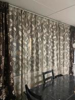 Gordijnen, Ophalen of Verzenden, Bruin, 200 cm of meer