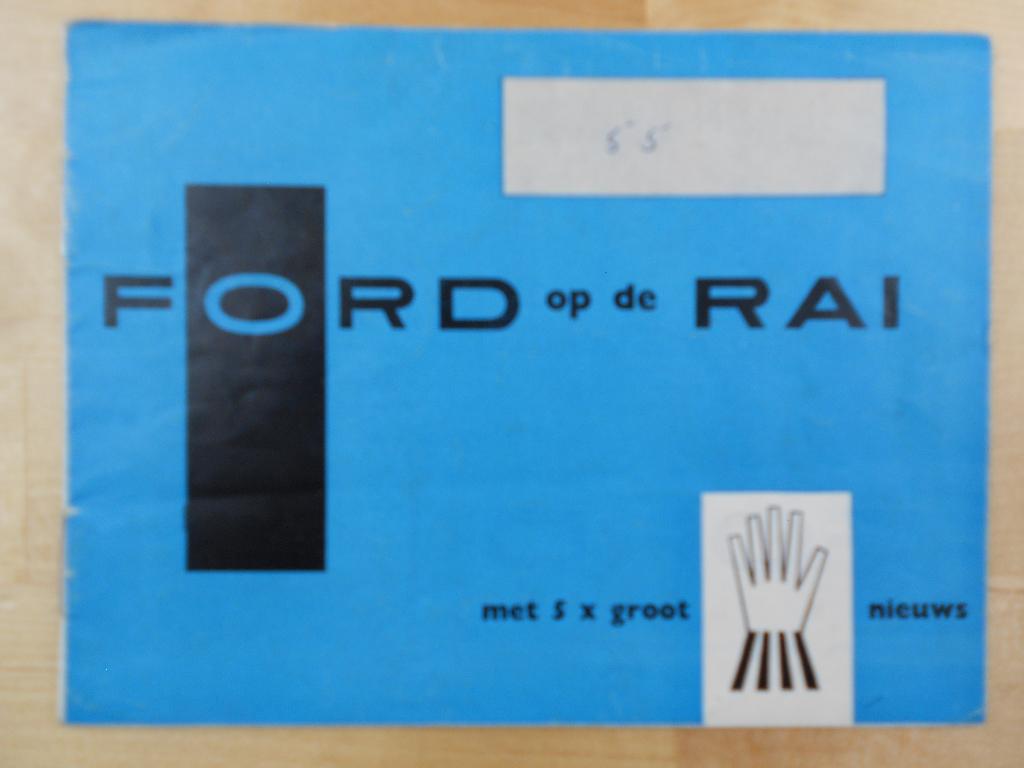 Ford AutoRAI 1956 Brochure RAI Mercury Lincoln Taunus, Ford, Ophalen of Verzenden, Zo goed als nieuw, Ford