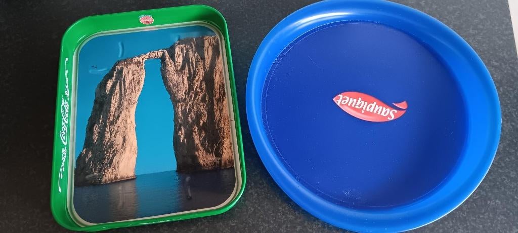 2 LEUKE DIENBLAADJES, Ophalen, Zo goed als nieuw, Rond, Overige materialen