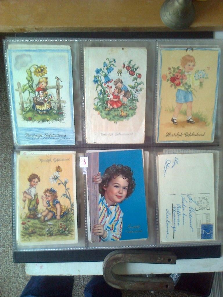 verjaardags kaarten gebruikt h, Verzamelen, Ophalen of Verzenden, Voor 1920