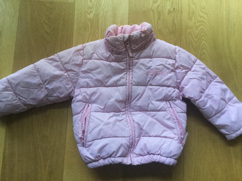 Roze winterjas maat 98, Kinderen en Baby's, Kinderkleding | Maat 98, Gebruikt, Meisje, H&M, Ophalen of Verzenden