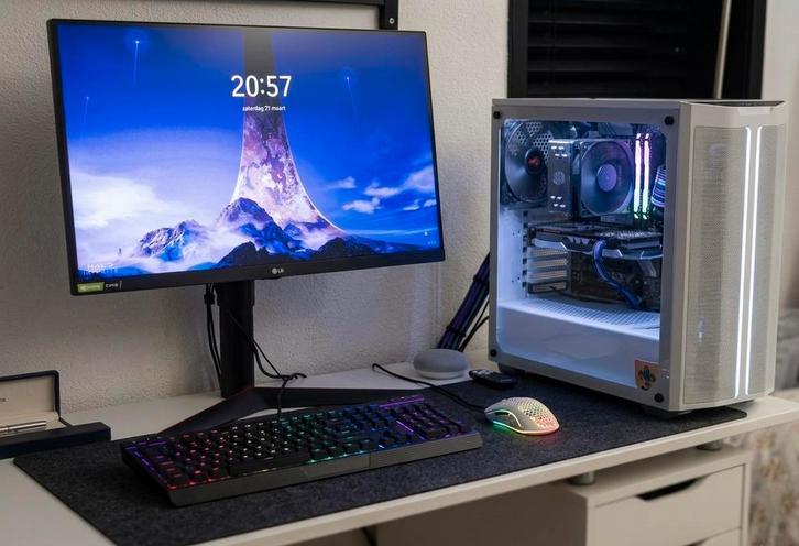 Complete High-End Gaming Setup – GTX1060 / Ryzen 5 / 144Hz, Computers en Software, Desktop Pc's, Zo goed als nieuw, 3 tot 4 Ghz