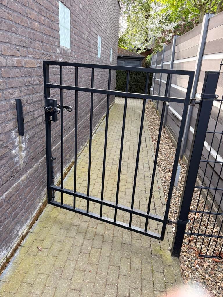 Tuinpoort verzinkt en gecoat, Tuin en Terras, Ophalen, Gebruikt, IJzer, Sierhekwerk
