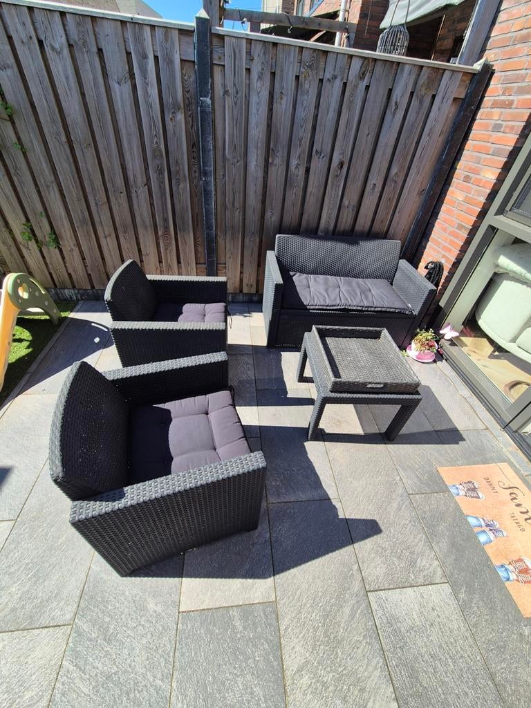 Loungeset buiten, Tuin en Terras, Tuinsets en Loungesets, Ophalen, Gebruikt