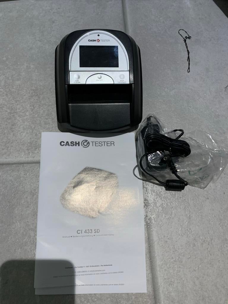 Cash Tester CT 433 SD geld detector, Ophalen