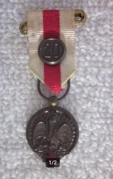 Medaille Rode Kruis 20 x bloed geven 1971-1977 miniatuur., Ophalen of Verzenden, Brons, Nederland
