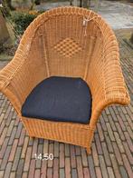 Rieten stoel, Huis en Inrichting, Stoelen, Ophalen, Gebruikt, Bruin, Eén