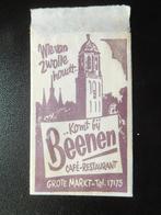 suikerzakje Beenen Zwolle, Verzamelen, Suikerzakjes, Ophalen of Verzenden